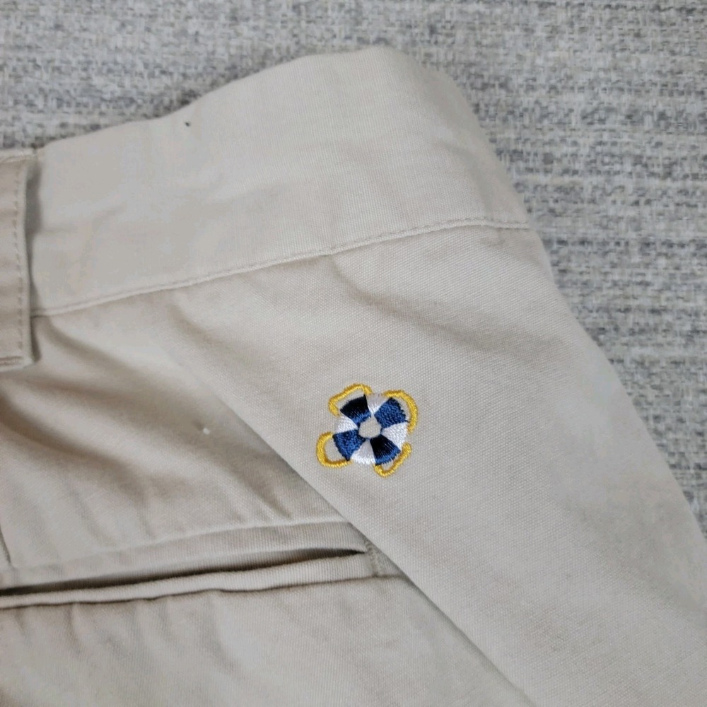 Castaway Nantucket Island Shorts Mens 40 Tan Embroidered Golfer Image Golf - Picture 9 of 11